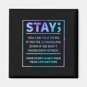 Awareness Prevention Semicolon Mental Health Magnet