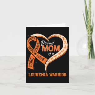 Awareness Proud Mum Of A Leukaemia Warrior 1 Card