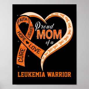 Awareness Proud Mum Of A Leukaemia Warrior 1  Poster