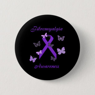 Awareness Purple Invisible Illness 6 Cm Round Badge