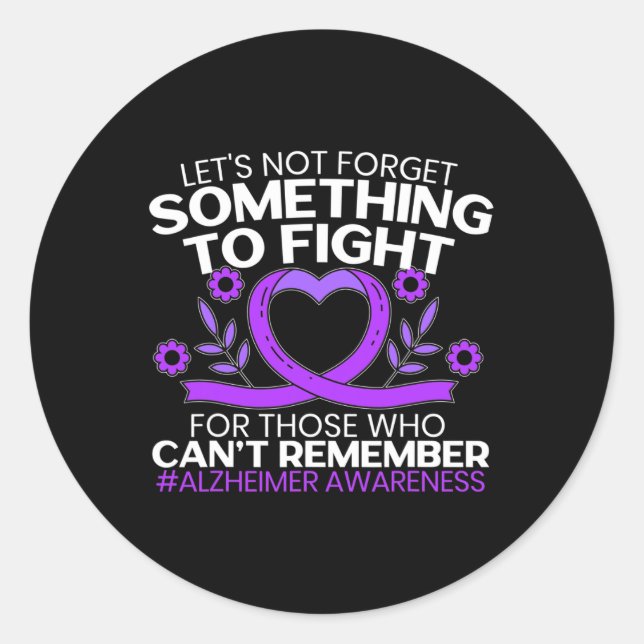 Awareness Purple Ribbon 2  Classic Round Sticker (Front)