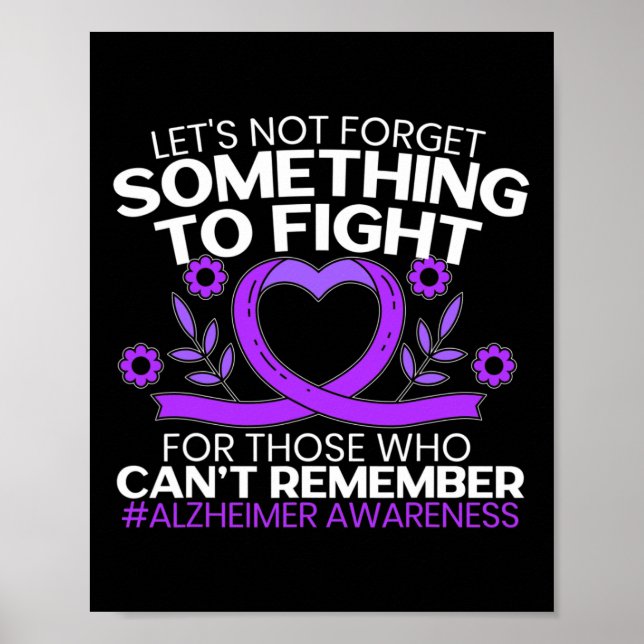 Awareness Purple Ribbon 2  Poster (Front)