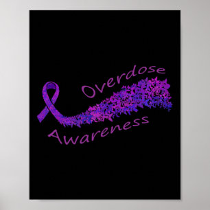 Awareness Purple Ribbon Butterfly Gift Poster