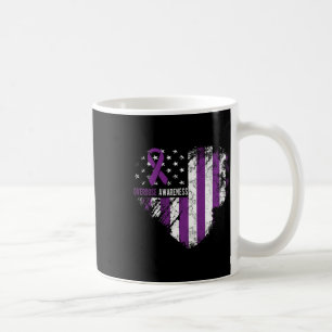 Awareness Purple Ribbon Drug Addiction 1 Coffee Mug