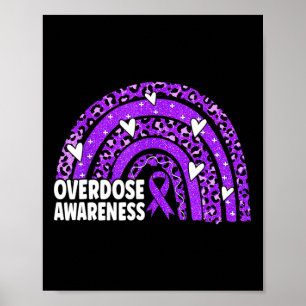 Awareness Purple Ribbon Drug Addiction Na Aa 1 Poster