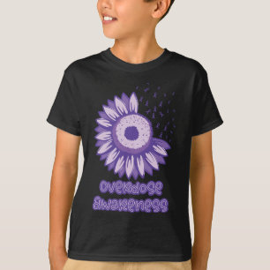 Awareness Purple Ribbon Opioid T-Shirt
