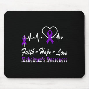 Awareness Purple Ribbon The End Of Heimer's Mouse Mat