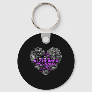 Awareness Purple Ribon  Key Ring
