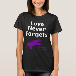Awareness Purple Support Love Never Forgets T-Shirt
