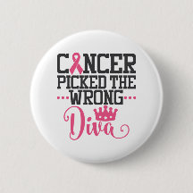 Awareness Quote | Cancer Picked The Wrong Diva