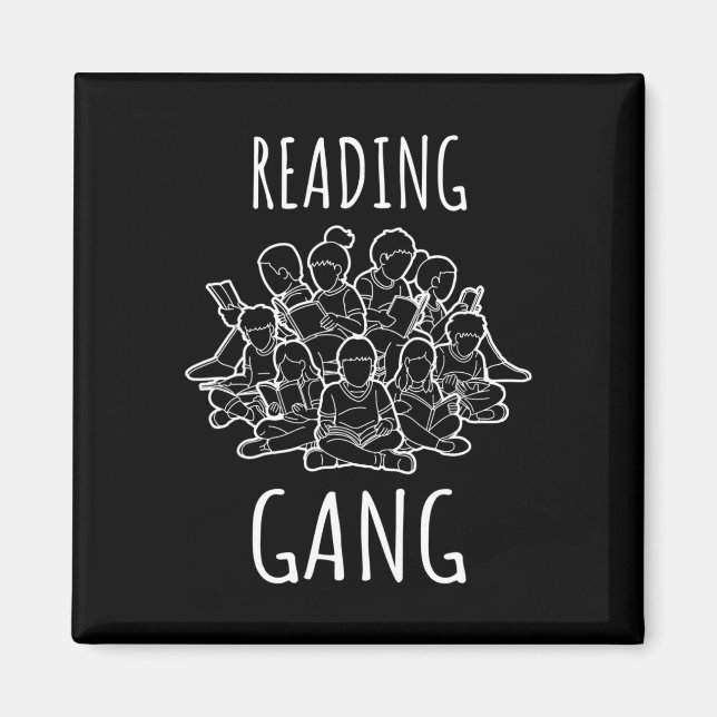 Awareness - Raeding Gang Funny Dyslexia  Magnet (Front)