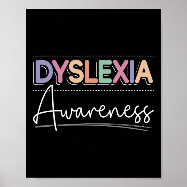 Awareness Reading Disorder Disability Spelling 1  Poster (Front)