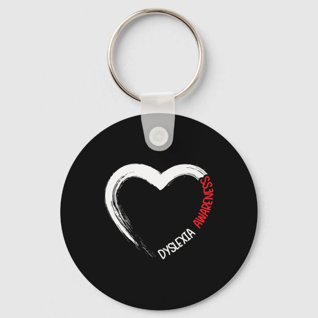 Awareness Reading Disorder Learning Disability 1  Key Ring (Front)