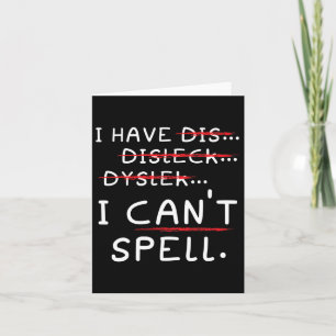 Awareness Reading Disorder Learning Disability 4  Card