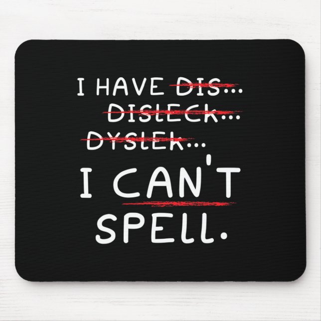 Awareness Reading Disorder Learning Disability 4  Mouse Mat (Front)
