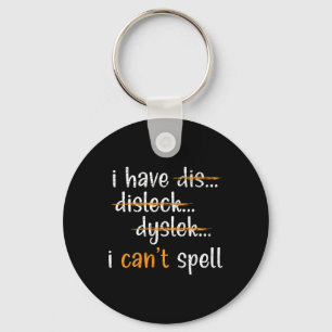 Awareness Reading Disorder Learning Disability 5 Key Ring