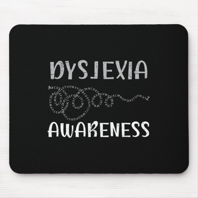 Awareness Reading Disorder Learning Disability 6  Mouse Mat (Front)