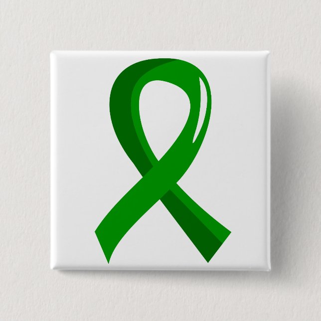 Awareness Ribbon 3 Traumatic Brain Injury TBI 15 Cm Square Badge (Front)
