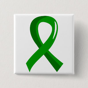 Awareness Ribbon 3 Traumatic Brain Injury TBI 15 Cm Square Badge