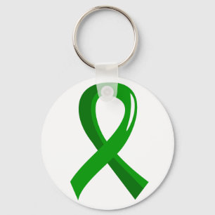 Awareness Ribbon 3 Traumatic Brain Injury TBI Key Ring
