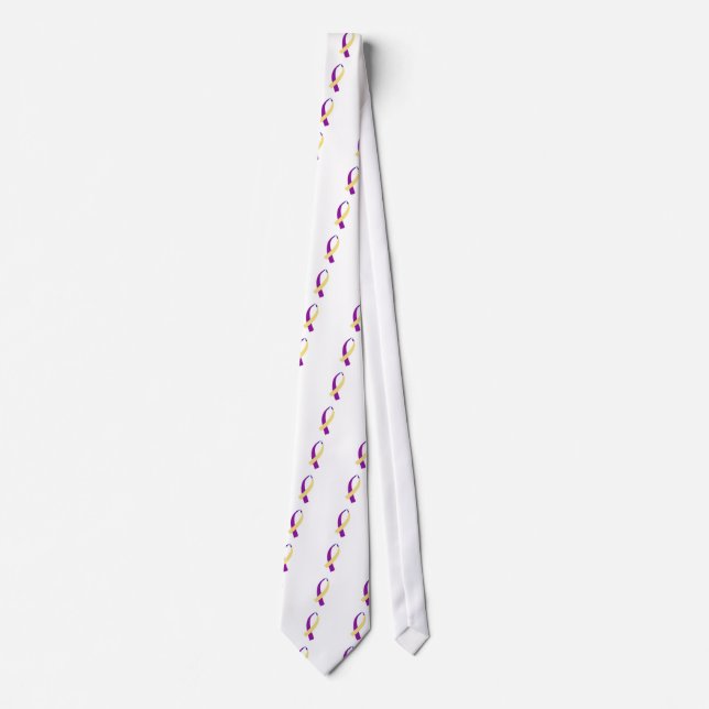 Awareness Ribbon (Bladder Cancer) Tie (Front)