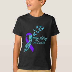 Awareness ribbon - butterflys - suicide prevention T-Shirt
