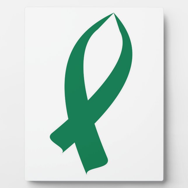 Awareness Ribbon (Green) Plaque (Front)