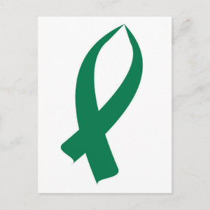 Awareness Ribbon (Green) Postcard