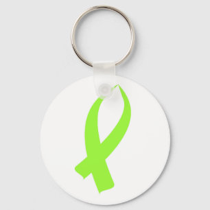 Awareness Ribbon (Lime Green) Key Ring