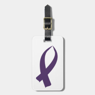 Awareness Ribbon (Purple) Luggage Tag