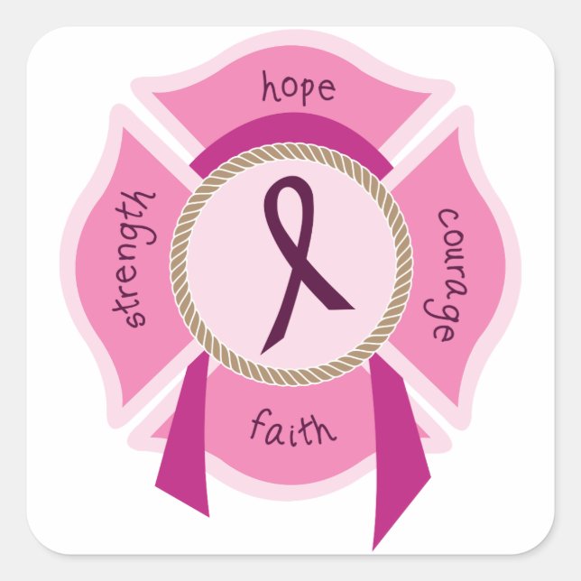Awareness Ribbon Square Sticker (Front)