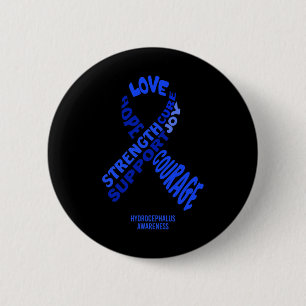 Awareness Ribbon With Words 6 Cm Round Badge