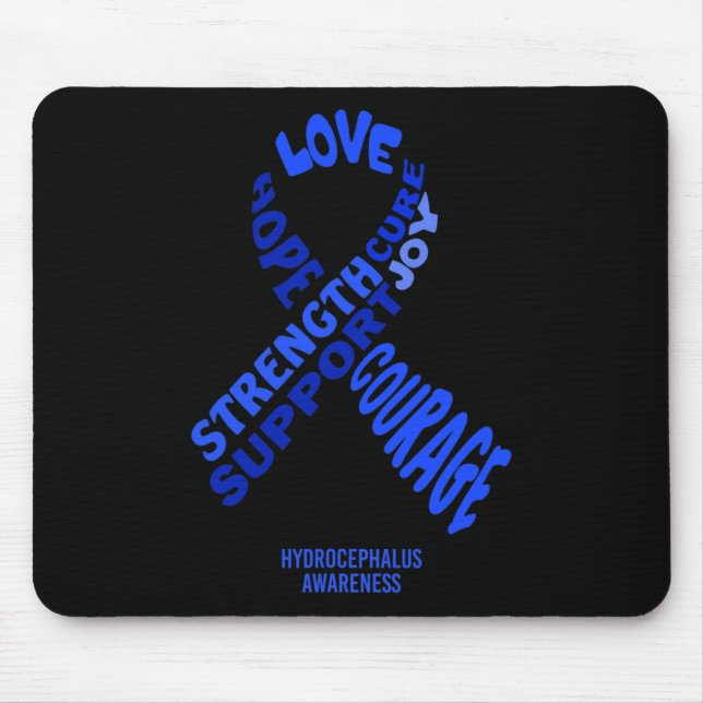 Awareness Ribbon With Words  Mouse Mat (Front)