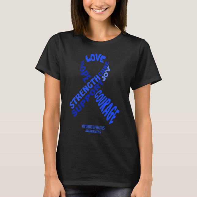 Awareness Ribbon With Words  T-Shirt (Front)