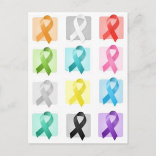 Awareness Ribbons Postcard