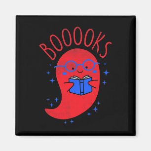 Awareness Shirt Cute Ghost Book Reading Halloween  Magnet
