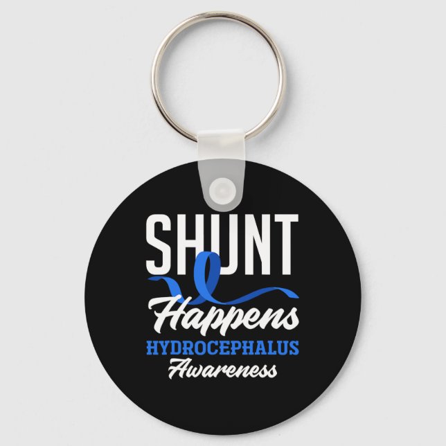 Awareness Shunt Happens Hydrocephalus Warrior 2  Key Ring (Front)