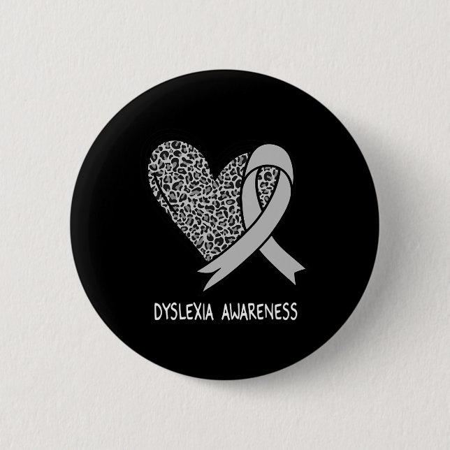 Awareness Silver Ribbon  6 Cm Round Badge (Front)