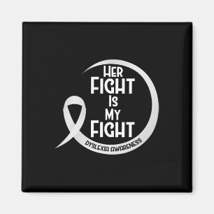 Awareness Silver Ribbon Her Fight Is My Fight Magnet
