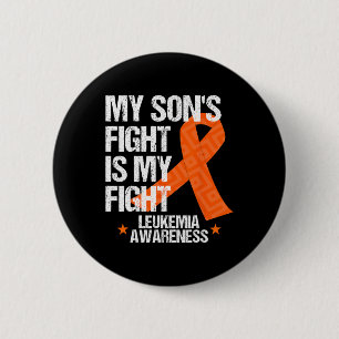 Awareness Son Fight Orange Ribbon Gift 6 Cm Round Badge