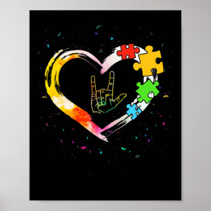 Awareness Special Ed Teacher Asl Sign Language Puz