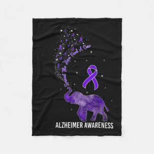 Awareness Spread The Hope Find A Cure Elephant  Fleece Blanket