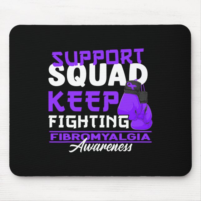 Awareness Squad I Chronic Pain Response Fibromyalg Mouse Mat (Front)