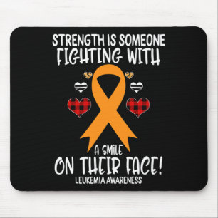 Awareness Strength Is Fighting With Smile Mouse Mat