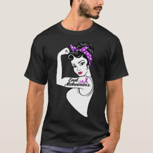 Awareness Strong Purple Ribbon Women Bandanna Gift T-Shirt