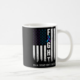 Awareness Suicide Prevention Ribbon Fight American Coffee Mug