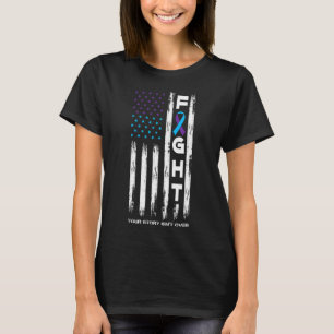 Awareness Suicide Prevention Ribbon Fight Distress T-Shirt