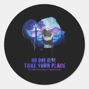 Awareness Suicide Take Your Places Love Gift Appar Classic Round Sticker