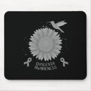 Awareness Sunflower Hummingbird Gift Mouse Mat