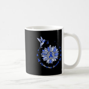 Awareness Sunflower Hummingbird Ribbon Coffee Mug